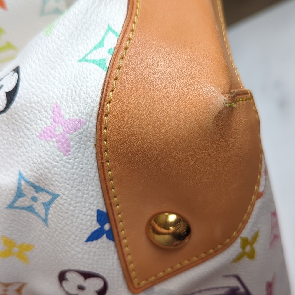 LOUIS VUITTON WHITE MULTI URSULA TOTE BAG - Picture 12 of 16